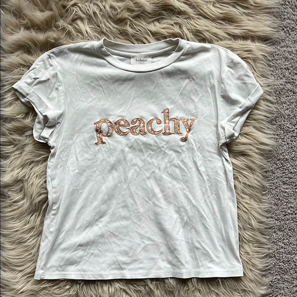 Bohme White 'Peachy' Women's Top